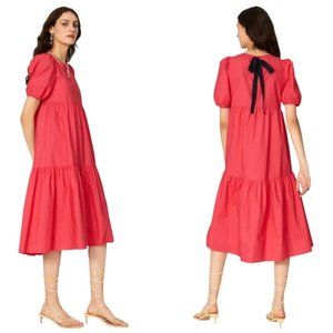 Peter Som Magenta/Red Midi Dress